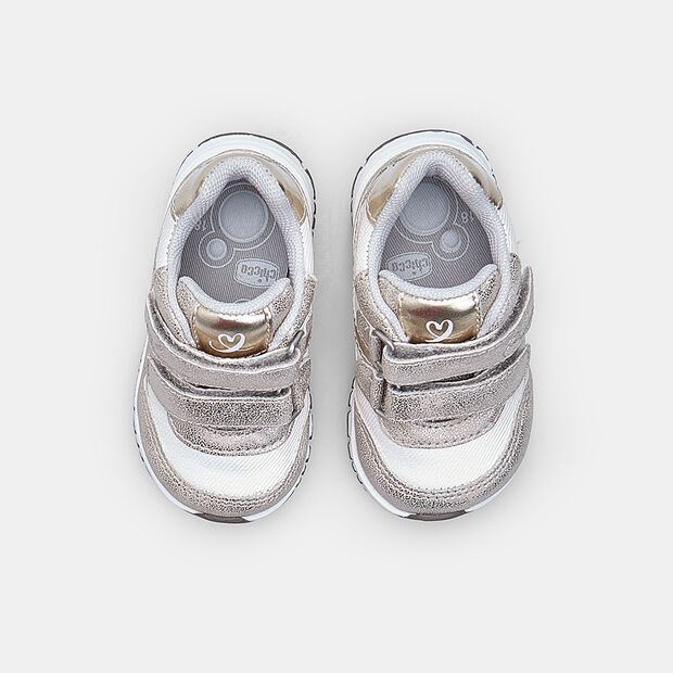 Zapatilla deportiva para ni&ntilde;a con tira Chicco, Beige