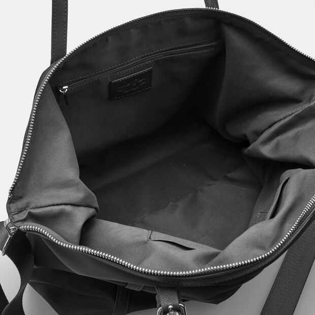 Bolso modelo shopper con detalles efecto saffiano Bata, Negro