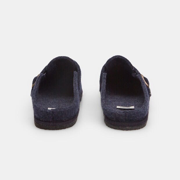 Chanclas de hombre en tejido con hebilla, 
