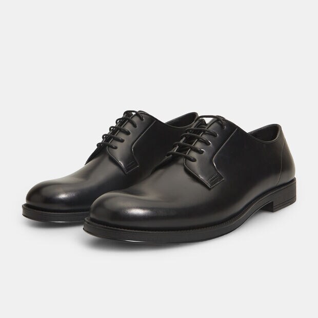 Zapatos de cordones de hombre , Negro