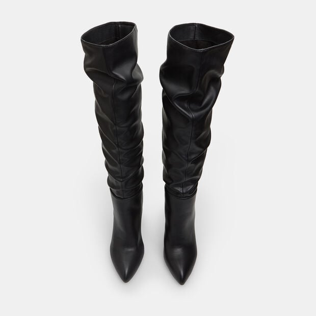 Bota alta para mujer Bata Red Label con tac&oacute;n de 10 cm, Negro