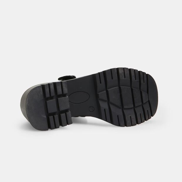 Bailarinas Mary Jane para mujer con tac&oacute;n de 5,5 cm Bata Red Label, Negro