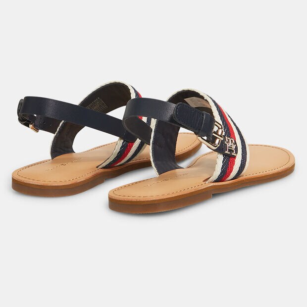 Sandalias de mujer Tommy Hilfiger de tela con cinta ic&oacute;nica , 