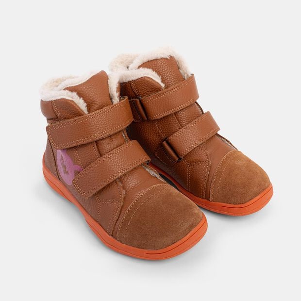 Zapatos altos barefoot WEINBRENNER para ni&ntilde;os, Marr&oacute;n