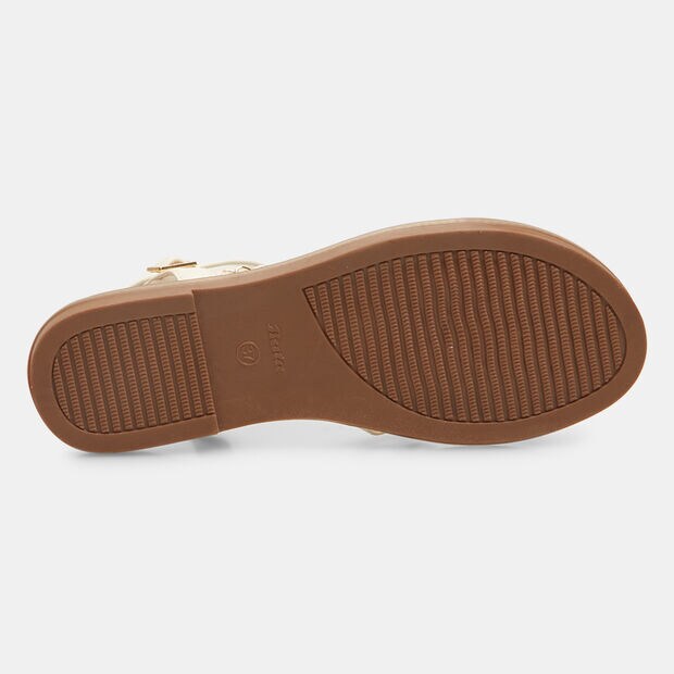 Sandalias planas de mujer Bata Red Label con detalle de cadena , Blanco
