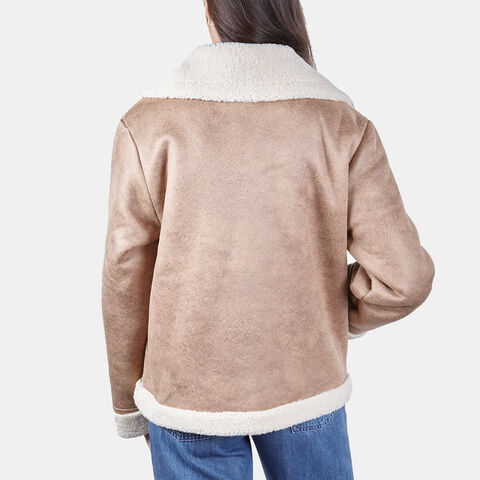 Chaqueta modelo montón de mujer, Piel