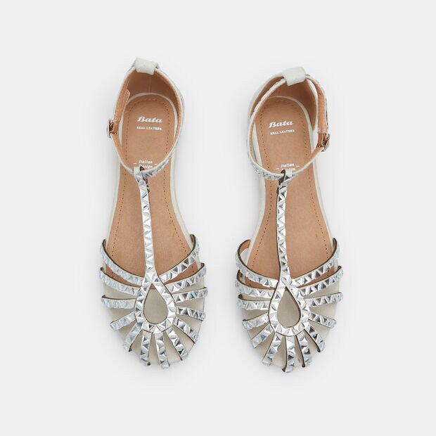 Sandalias para mujer, Plateado