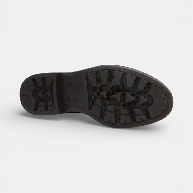 Botines Chelsea De Piel Aut&eacute;ntica, Negro
