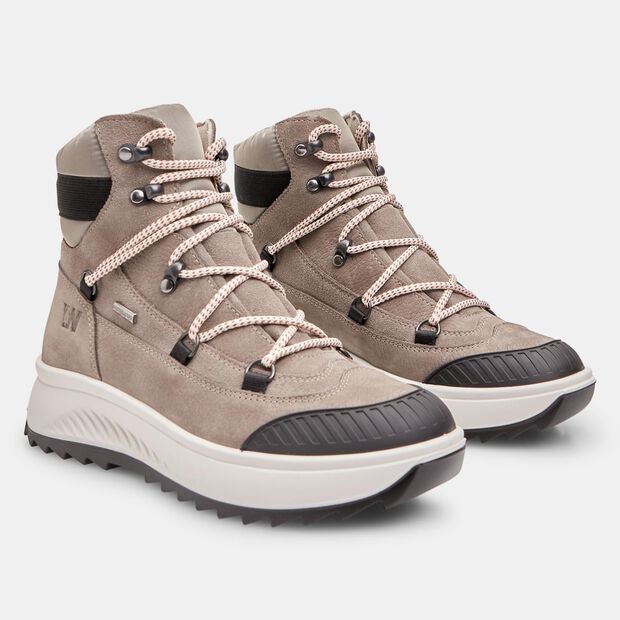 Botines de mujer en nubuck, Taupe