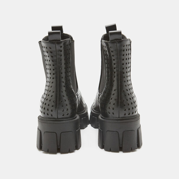 Botines Chelsea con suela gruesa, Negro