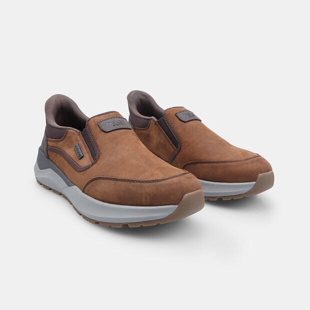 Zapatillas slip on de hombre Rieker, Marr&oacute;n