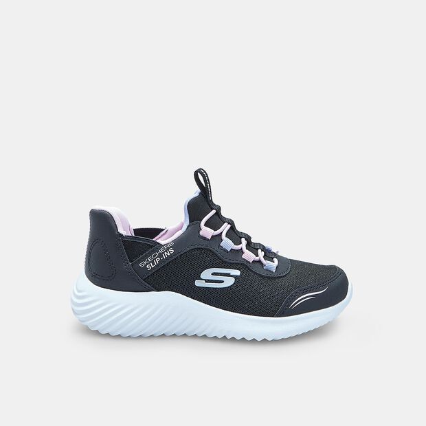Zapatillas infantiles Skechers Slip-ins BOUNDER, Negro