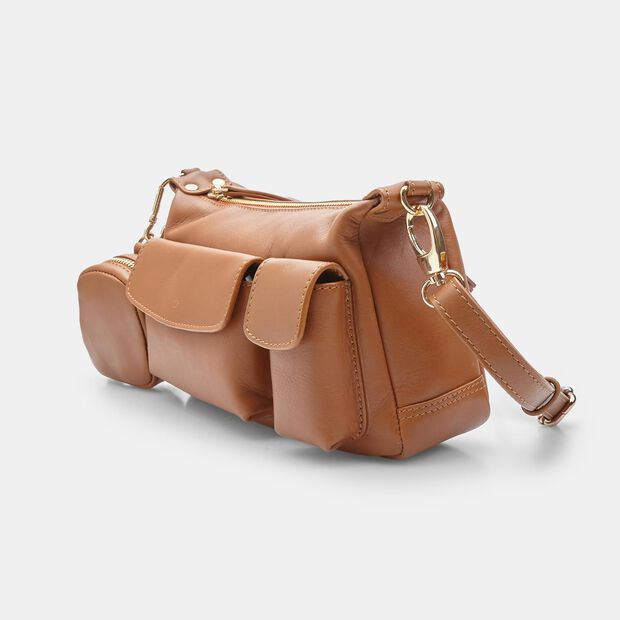 Bolsa cruzada para mujer BATA, Piel