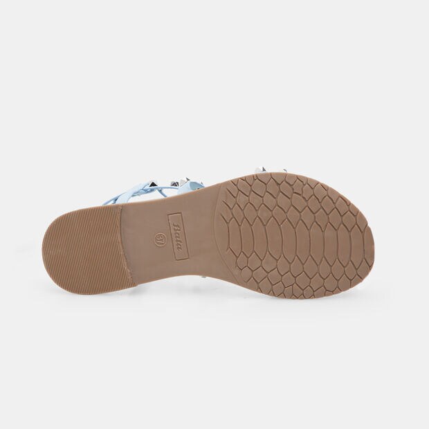 Sandalias de mujer con tachuelas, Azul