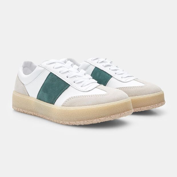Sneakers de mujer en piel, 