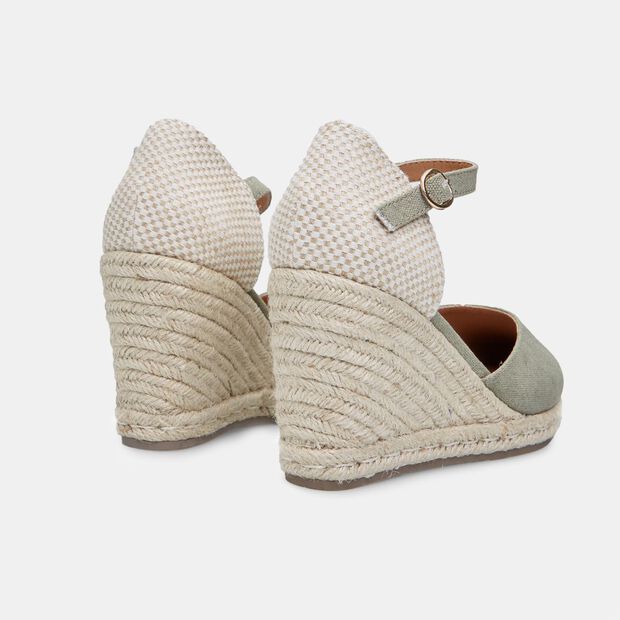 Espadrillas de mujer con cu&ntilde;a de 8 cm BATA, 