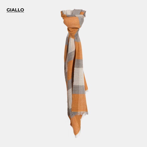 BUFANDA DE CUADROS DE HOMBRE, Multicolor