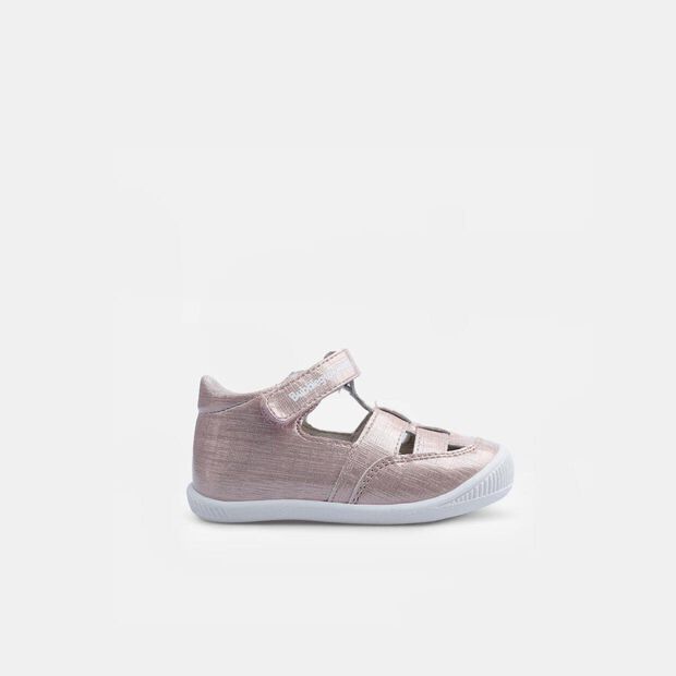 Sandalias para ni&ntilde;a, Dorado