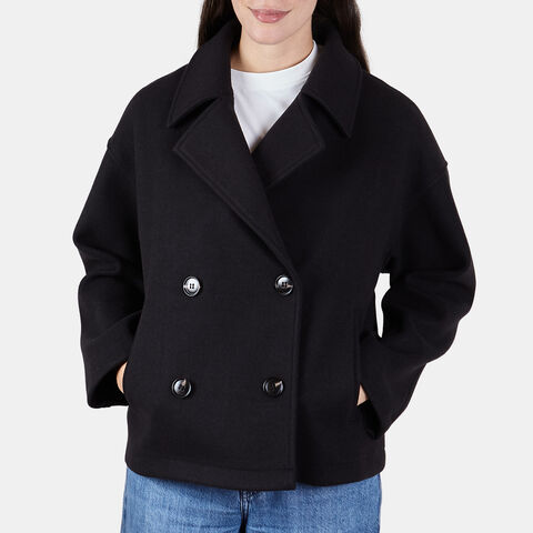 Chaqueta Coat para mujer Bata, Negro