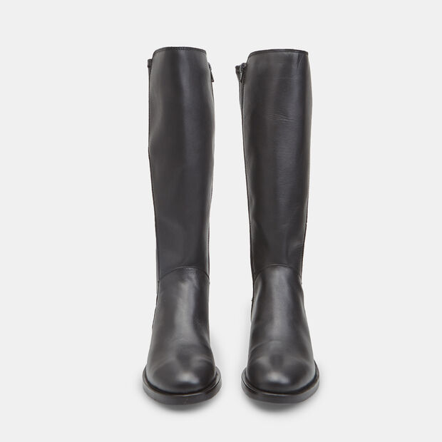 Bota de mujer en piel Bata, Negro