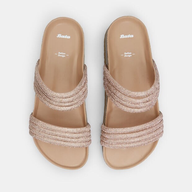 Mulespara mujer con doble banda, Rosa