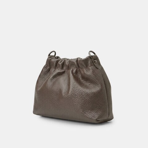 Bolso bandolera de mujer con el&aacute;stico Bata, Marr&oacute;n