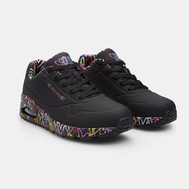 Sneakers de mujer SKECHERS UNO, Negro