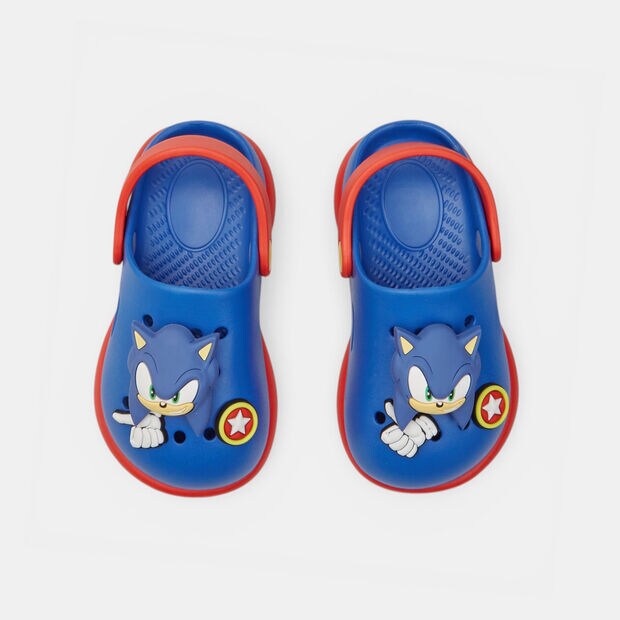 Zuecos infantiles Sonic, Azul