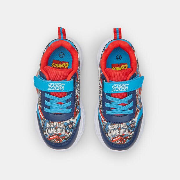 Zapatillas infantiles de Capit&aacute;n Am&eacute;rica, Azul