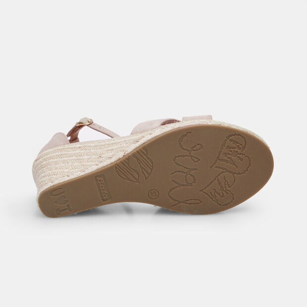 Sandalia de mujer con cu&ntilde;a de 9 cm BATA, Taupe