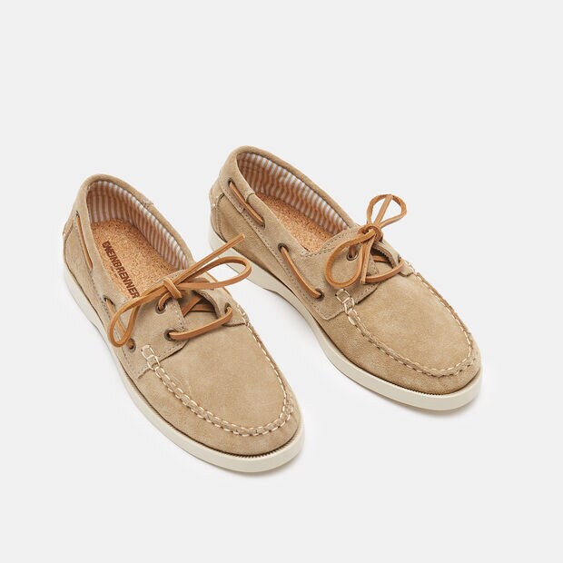 Mocasines para mujer Weinbrenner en ante, Beige