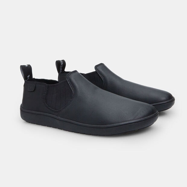 Slip on de cuero para mujer Bata BAREFOOT, Negro