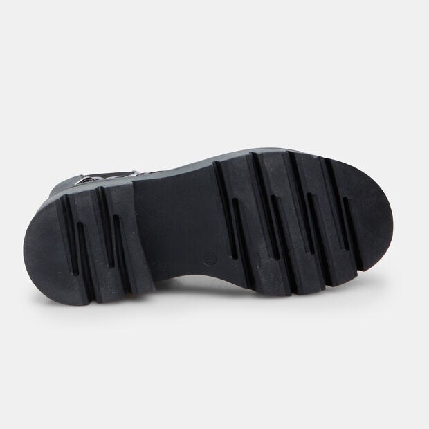 Bot&iacute;n Bata Red Label para mujer con cadena, Negro