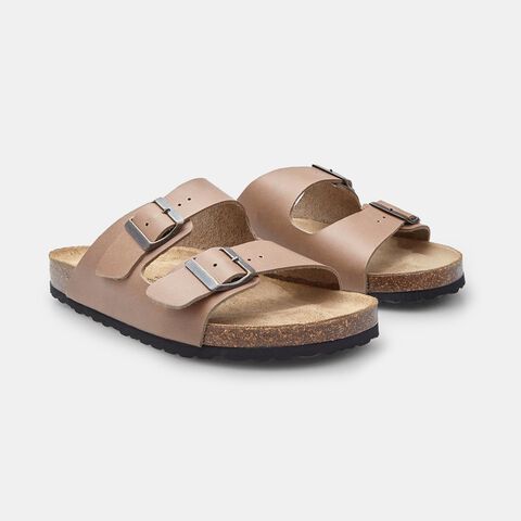Chanclas de Nobuk para Hombre BATA, Marrón