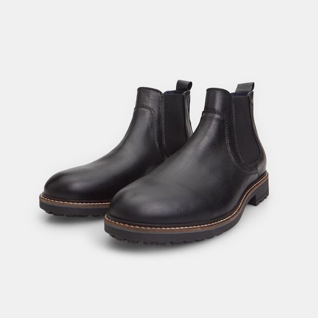 Botines Chelsea de cuero aut&eacute;ntico, 