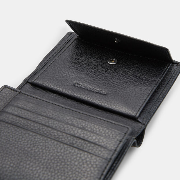 Cartera de hombre de piel, Negro