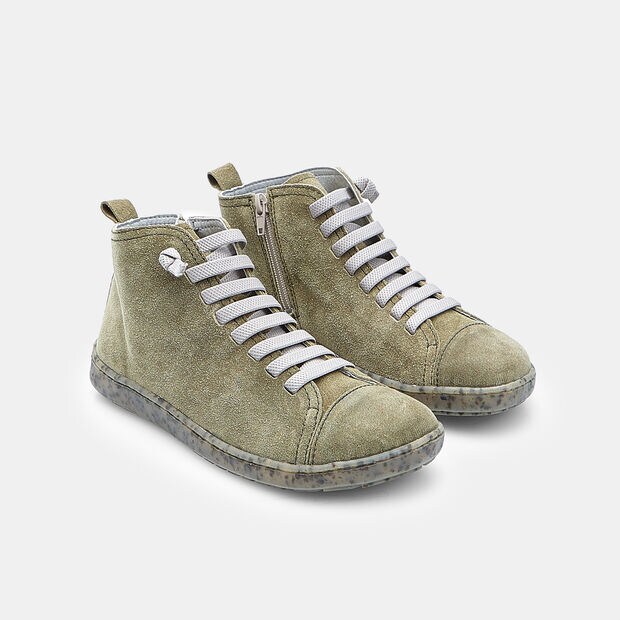 Bot&iacute;n con cordones Barefoot de ante para mujer Bata, Amarillo