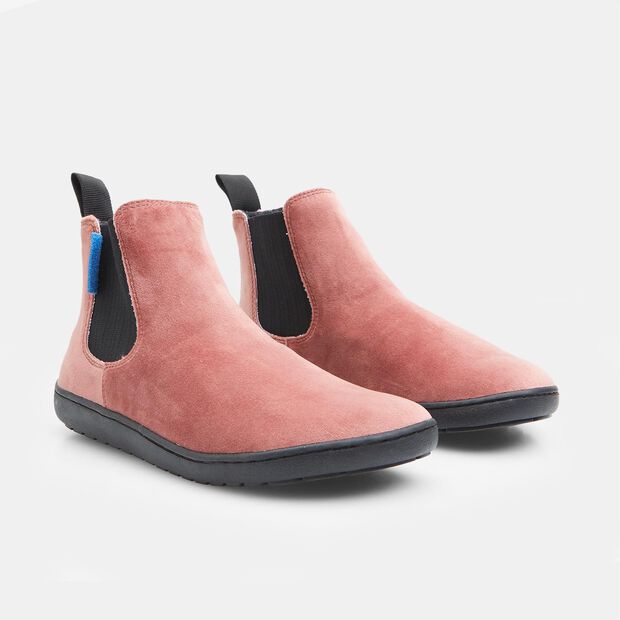 Botas Chelsea de mujer BAREFOOT, Rosa