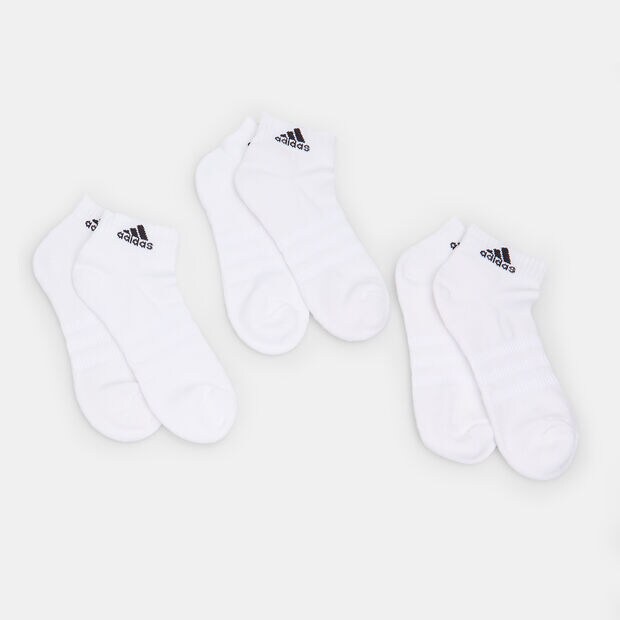 Tres pares de calcetines unisex Adidas, Blanco