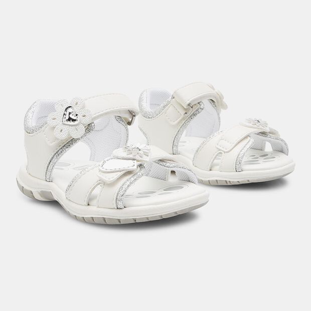 Sandalias Chicco con correa para ni&ntilde;as, Blanco