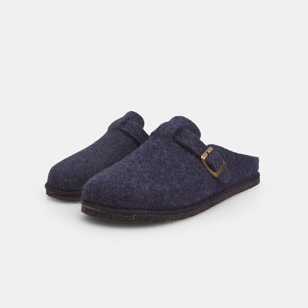 Chanclas de hombre en tejido con hebilla, 