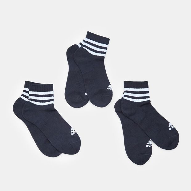 Tres pares de calcetines unisex Adidas, Negro
