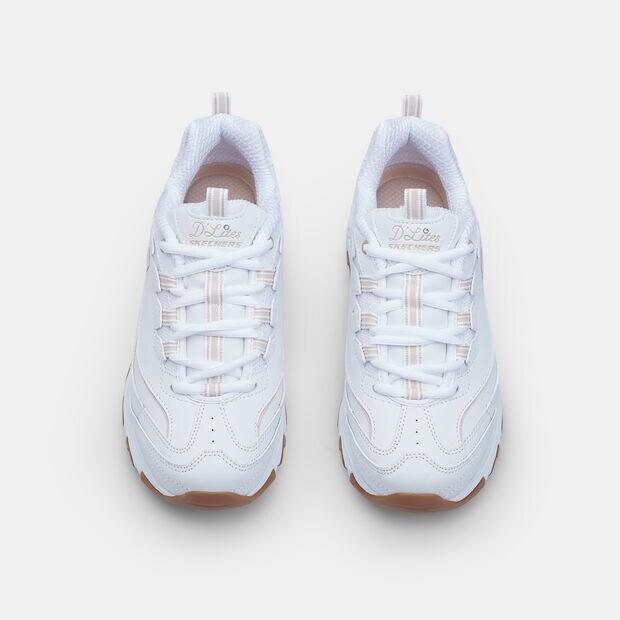 Zapatillas de mujer Skechers D'LITES, Blanco