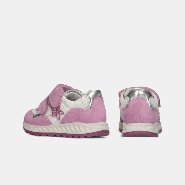 Sneakers de ante para ni&ntilde;as, Rosa