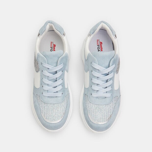 Zapatillas de plataforma para mujeres con suela de 3,5 cm BATA, Azul
