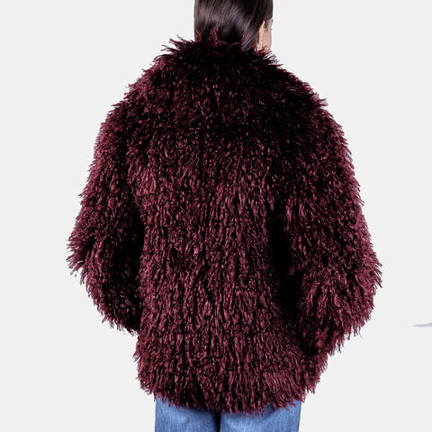 Chaqueta de mujer en eco piel, Rojo