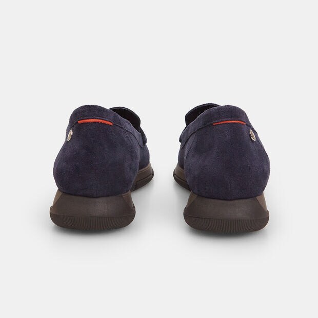 Mocasines de mujer de gamuza , Azul
