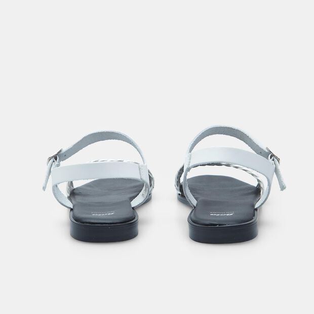 Sandalias con banda trenzada para mujer BATA, Plateado