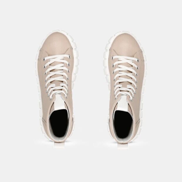 Sneakers de cuero para mujer, Piel