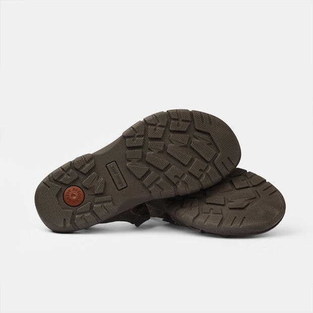 Sandalias para hombre Weinbrenner en nubuck, Marr&oacute;n